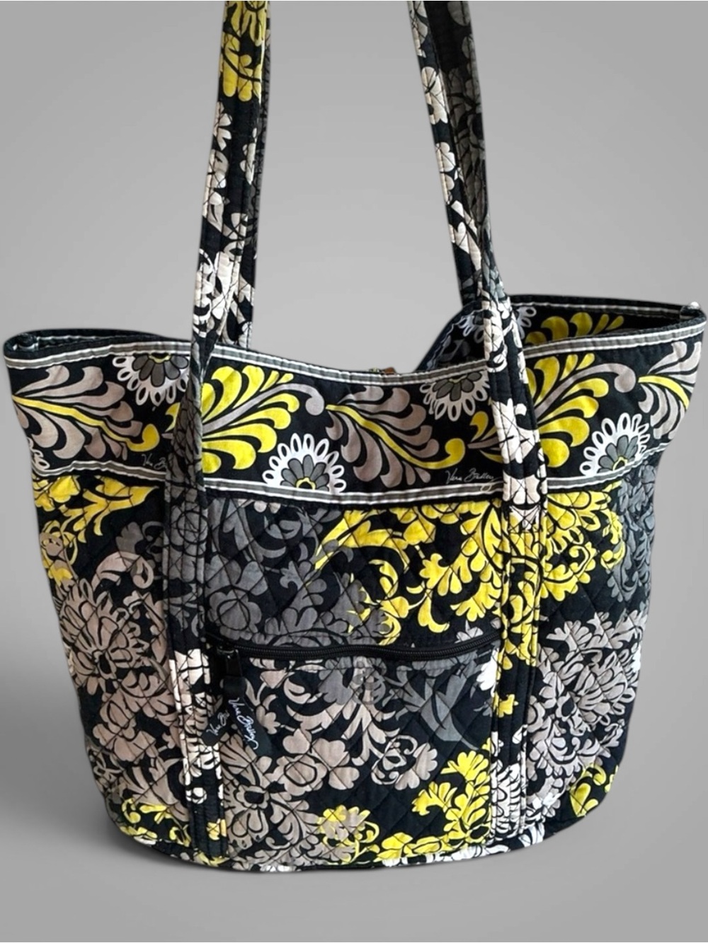 Vera Bradley Baroque Tote Bag Retired Print Quilted Shoulder Purse